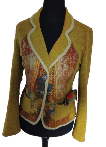 Soggo boho art print jacket - boho,