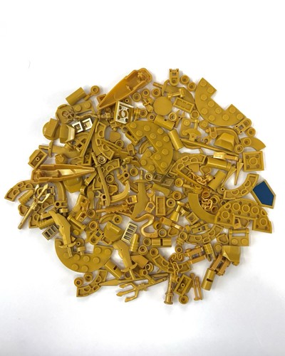 Mixed gold lego pieces bundle - mixed,