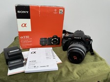 Sony Alpha A230 10.2MP Digital SLR Camera  w/ 18-55mm f3.5/5.6 Lens Charger  Bag