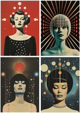 4 Sheets A5 Decoupage Paper -