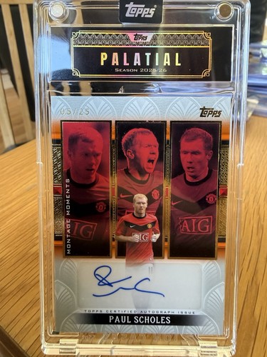 Paul scholes auto - /25, topps