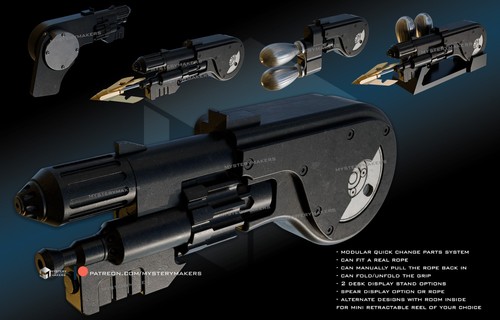 Batman grapnel spear gun - batman, &