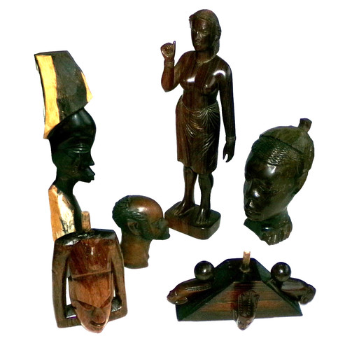 Lot vintage carved - vintage,
