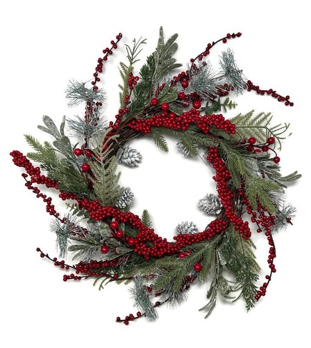 50cm frosted artificial pine - frosted,