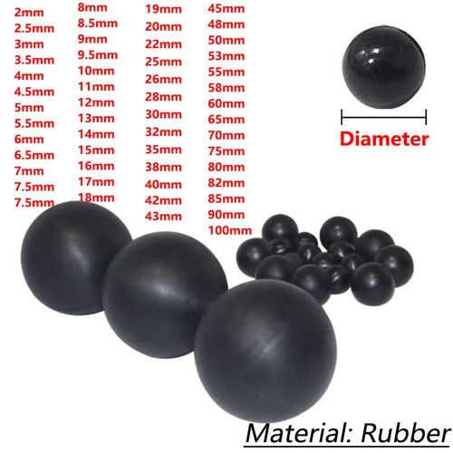 Rubber ball round - ball, solid