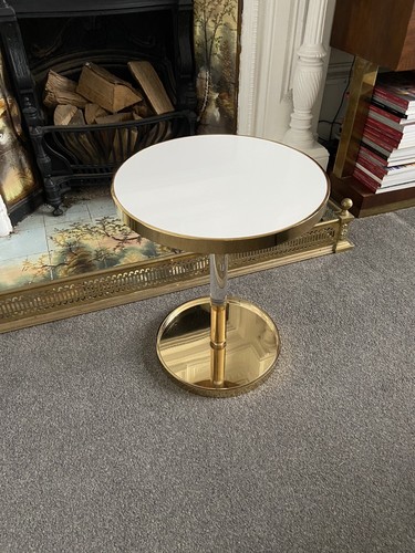 Luxury white top brass - brass, coffee