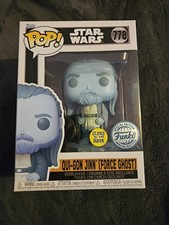 Funko Pop Vinyl Star Wars Qui Gon Jinn Force Ghost Glow In The Dark SE #778