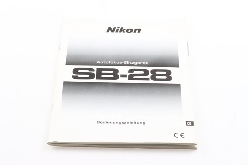 Nikon speedlight manual - speedlight, sb-28
