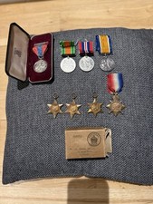 British War Medals WW1 WW2 Era