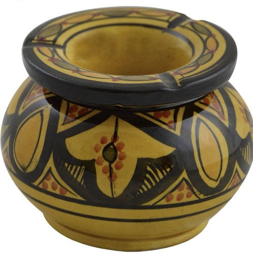 Moroccan large ceramic ashtray - moroccan,