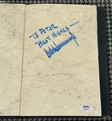 Donald trump signed autograph - trump,