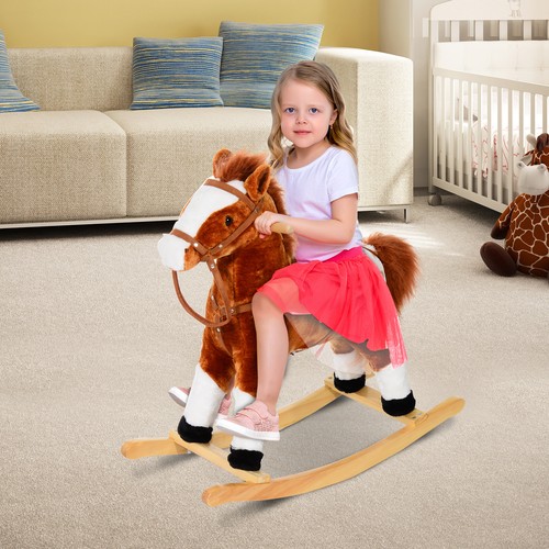 Baby rocking horse plush ride - baby,