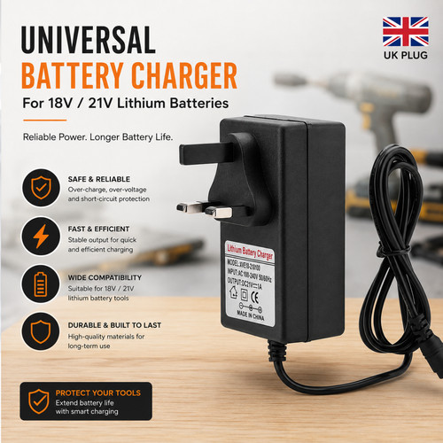 Universal charger plug 18v - uk,