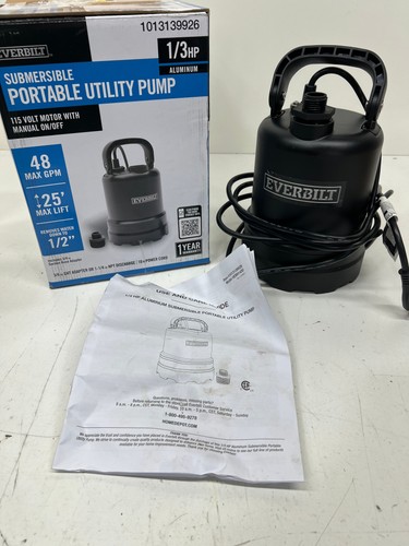 Everbilt hp submersible - 1/3,