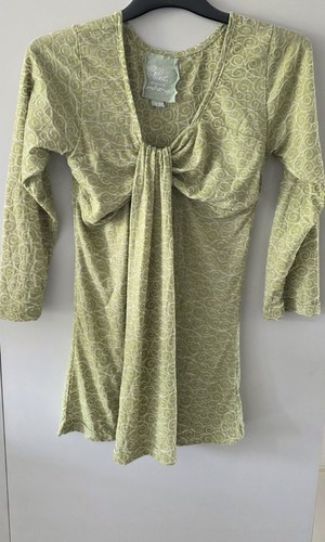 Papaya green white swirl - green,
