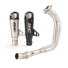 For Yamaha MT-07 FZ07 XSR700 YZF R7 2014-2025 Full Exhaust System 51mm Mufflers