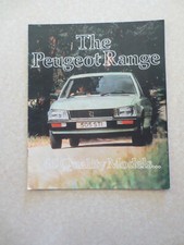 Early 1980s Peugeot car range advertising booklet - -