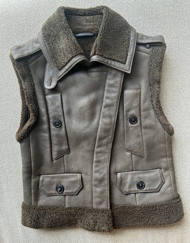 Christian dior shearling gilet - dior,