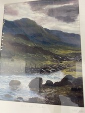 Storm Over Snowdon Watercolour Print