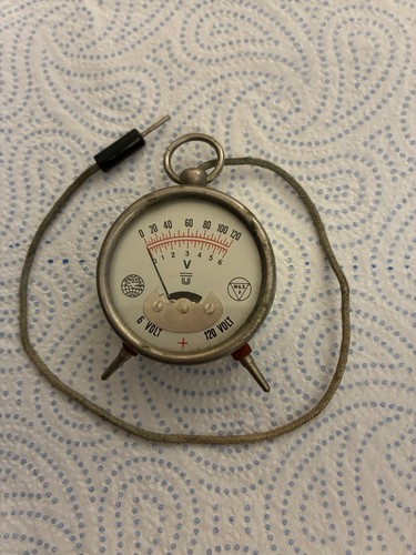 Vintage pocket voltmeter - voltmeter, &