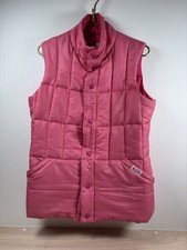 Puffa Gilet Women’s Medium Pink Striped Medium Vintage VGC Body Warmer