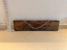 Budweiser Wooden Bar Sign Man
