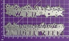 2 x Christmas Metal Cutting Dies Merry Christmas & Let it Snow Craft Card Making