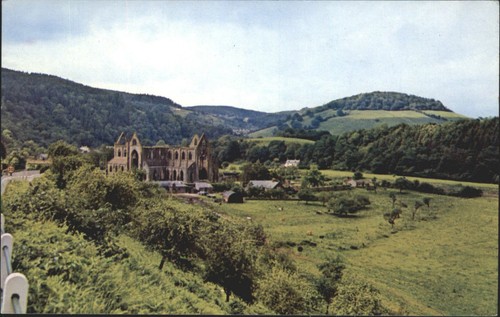 Topographical postcard tintern - topographical,