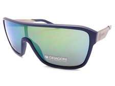 Dragon Visor Sunglasses AMP Matte Navy Blue/ Smoke Petrol Mirror Lumalens 414