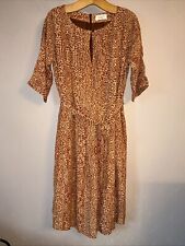 Toast Beautiful Print Midi Dress - Size 14 