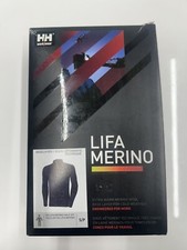 Helly Hansen Navy Merino Wool Base layer Top Small