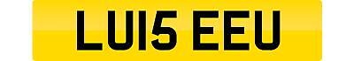 Luis private number plate lu15 - number,