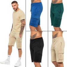 Mens Enzo Cargo Shorts Fleece
