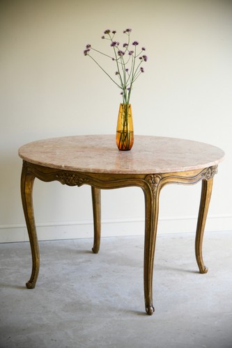 French style giltwood marble - giltwood,