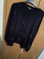 Ladies Navy Oversize Jumper
