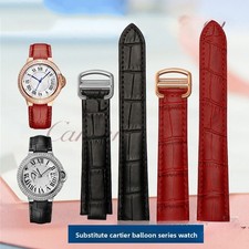 Notched Genuine Leather Watch