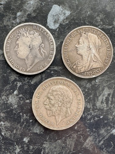 British crown coins - british,
