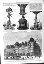 Old 1868 Buildings Grosvenor Place Testimonial Cavenagh Jelf Colonel Victorian