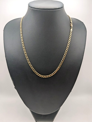 Solid 9ct yellow gold curb - 9ct,