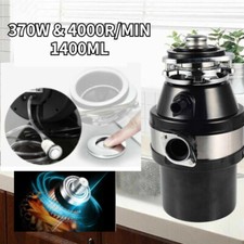 1400ML Kitchen Food Waste Disposal Crusher Household Garbage Disposer 4000RPM