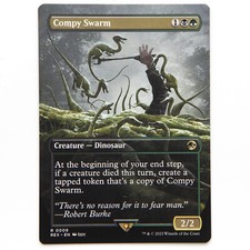 Compy Swarm SHOWCASE  / Magic MTG / Jurassic Park World Collection- Rare - NM