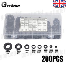 200x Rubber Grommets Wiring Grommets Blanking Open Blind Grommet Set  Not Closed