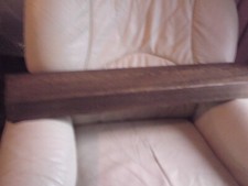 LARGE OAK FLOATING SHELF,89.7 CMS X 14.7 CMS X 7.4 CMS APPROX.USED.