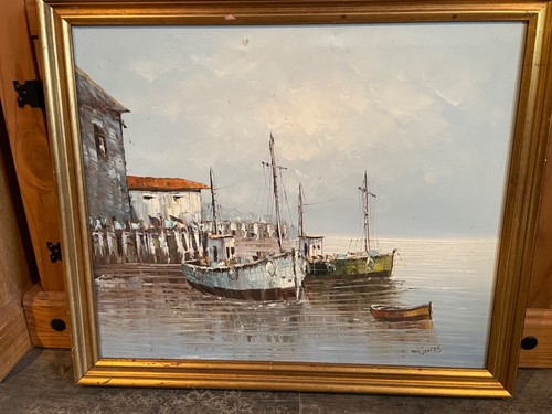 Original seascape oil painting - original,