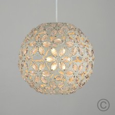 Jewelled ball ceiling pendant - jewelled,