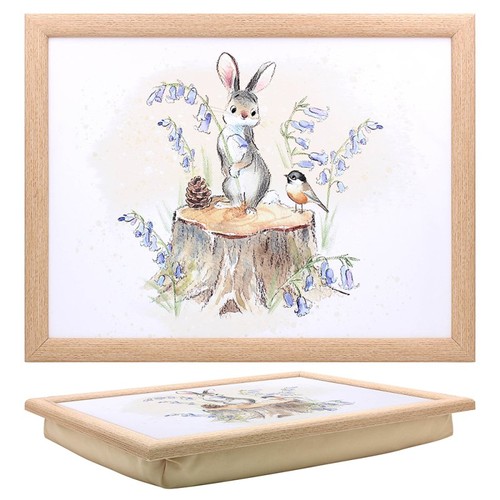 Cushioned laptray hare bird - cushioned,