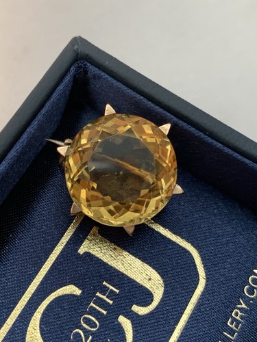 Antique citrine 9ct gold - antique,