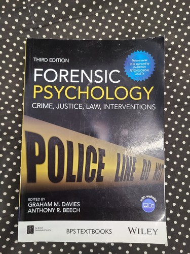 Forensic psychology crime - psychology:,