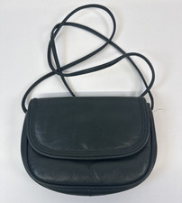 John Lewis Leather Bag Dark Green Vintage Small Crossbody