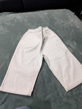 Roman Originals Ladies White Jean Shorts Size 12 Longer Length